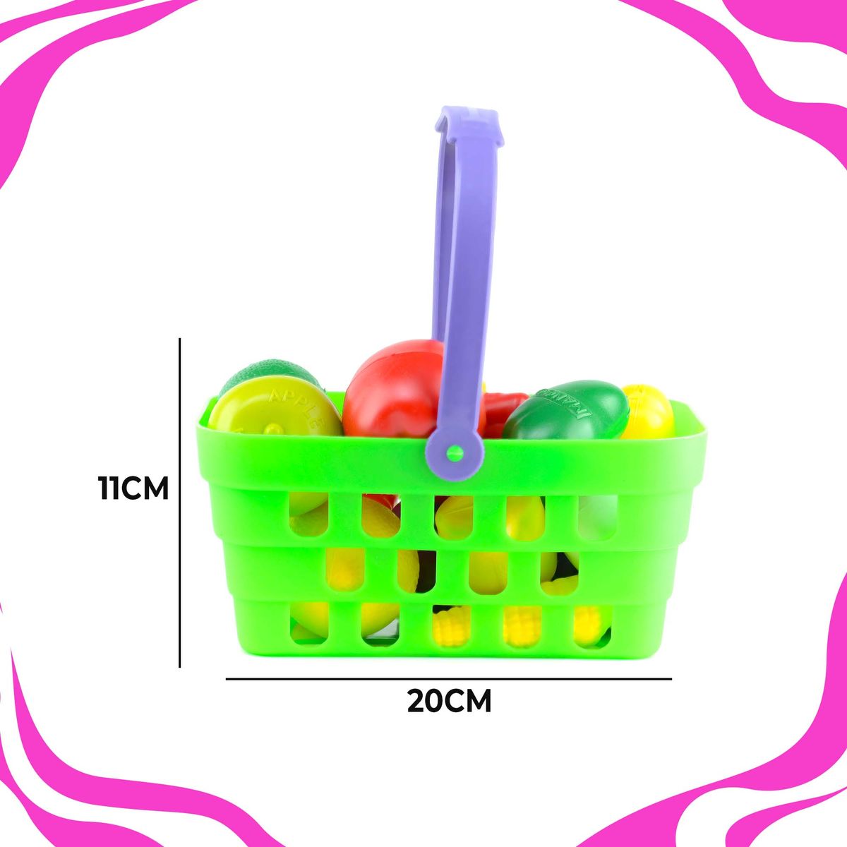 ENERGY PLUS - 15 Pzas Frutas en Canasta Cocina Educativa aprende jugando