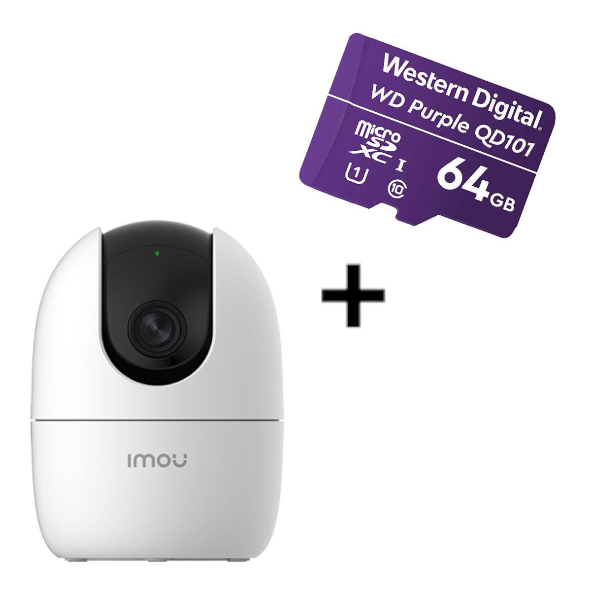 GENERICO - KIT DE CAMARA WIFI DE 3MP + MICRO SD DE 64GB