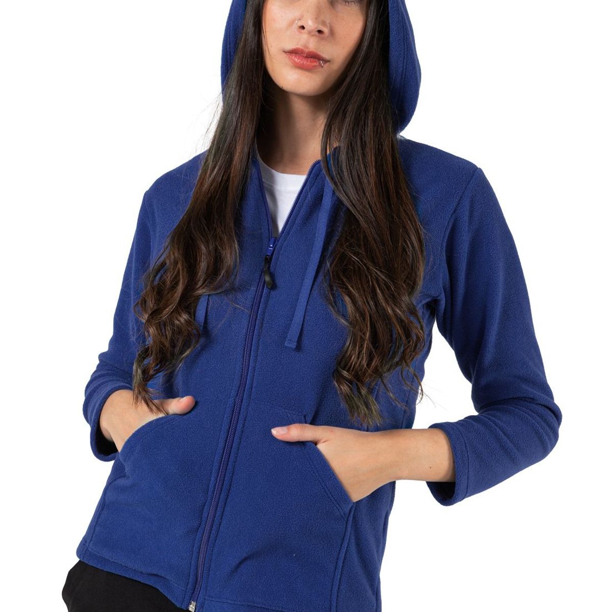 SANTANA - Hoodie Térmico Mujer Nevado del Cocuy Azul Rey