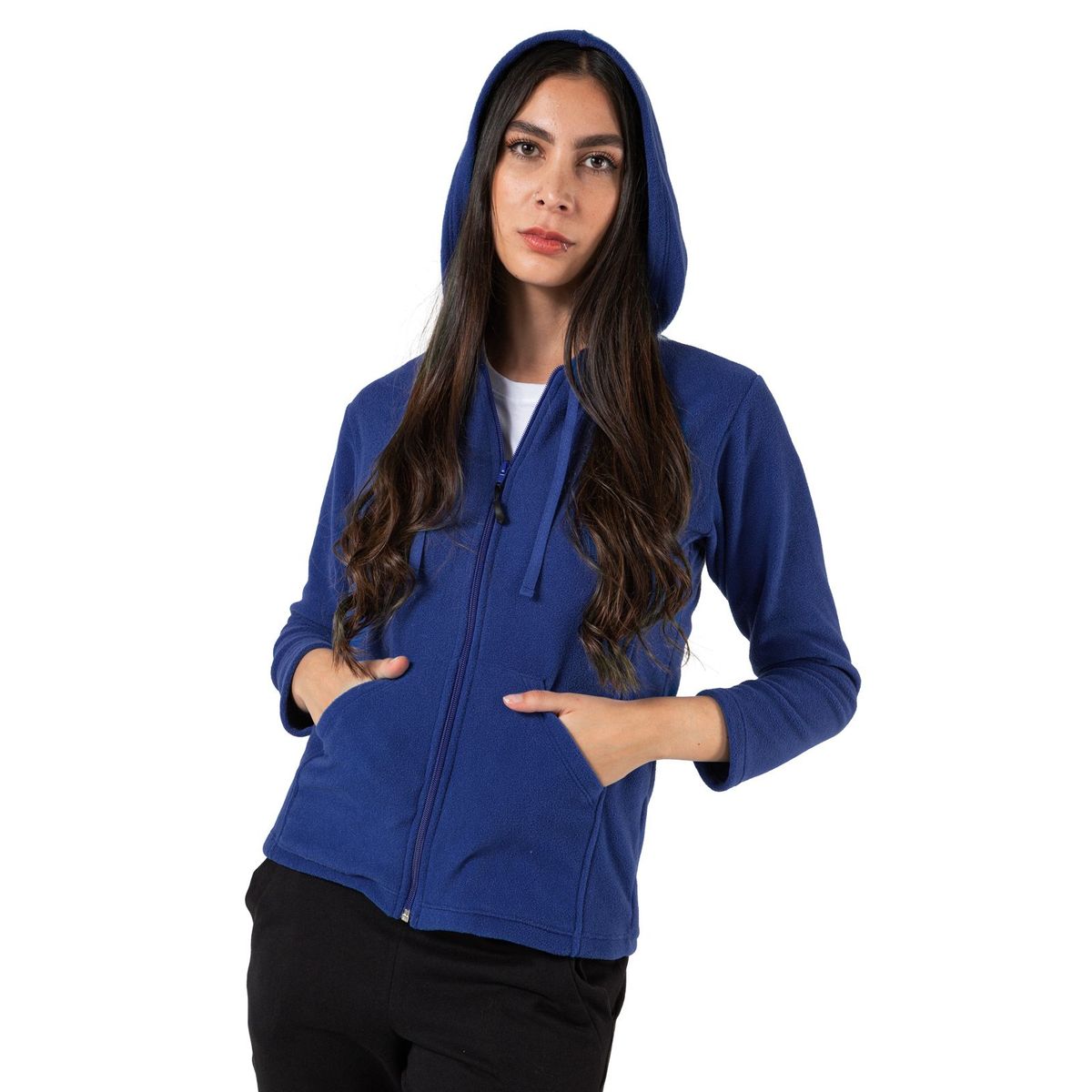 SANTANA - Hoodie Térmico Mujer Nevado del Cocuy Azul Rey
