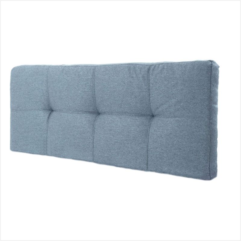PRODESCANSO - [SENCILLO- C] Cabecero En Microfibra - 200 X 60 X 12 Cuadro - GRIS