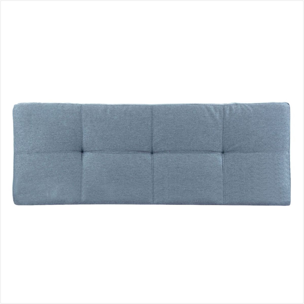 PRODESCANSO - [SENCILLO- C] Cabecero En Microfibra - 200 X 60 X 12 Cuadro - GRIS