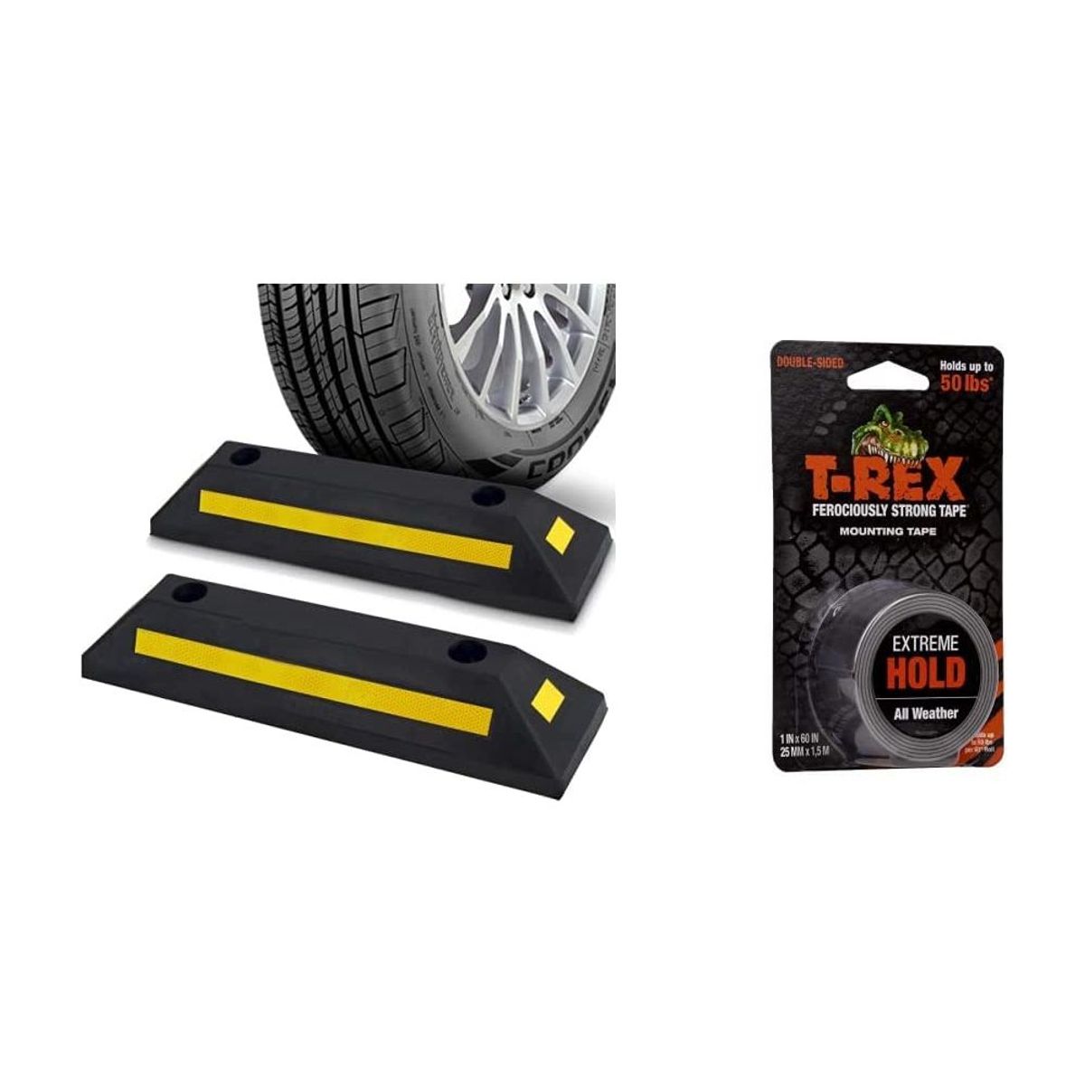 PYLE - Topes de Estacionamiento 2 piezas PYLE-PRO PCRSTP11X2