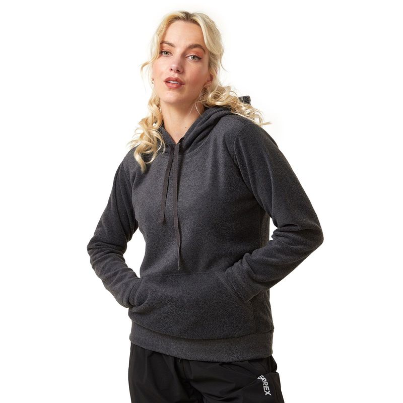 SANTANA - Hoodie Térmico Mujer Quebec Santana Gris Oscuro