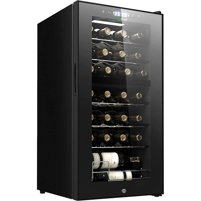 NUTRICHEF - Refrigerador de vino de doble zona NUTRICHEF PKCWCDS285