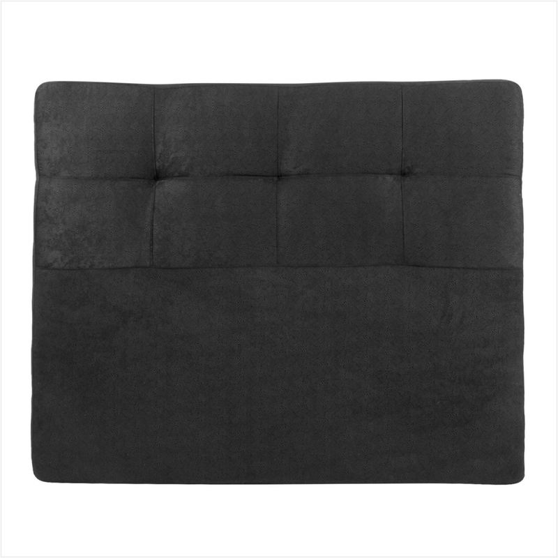 PRODESCANSO - [SENCILLO- E] Cabecero En Microfibra - 200 X 110 X 12 Entero - NEGRO