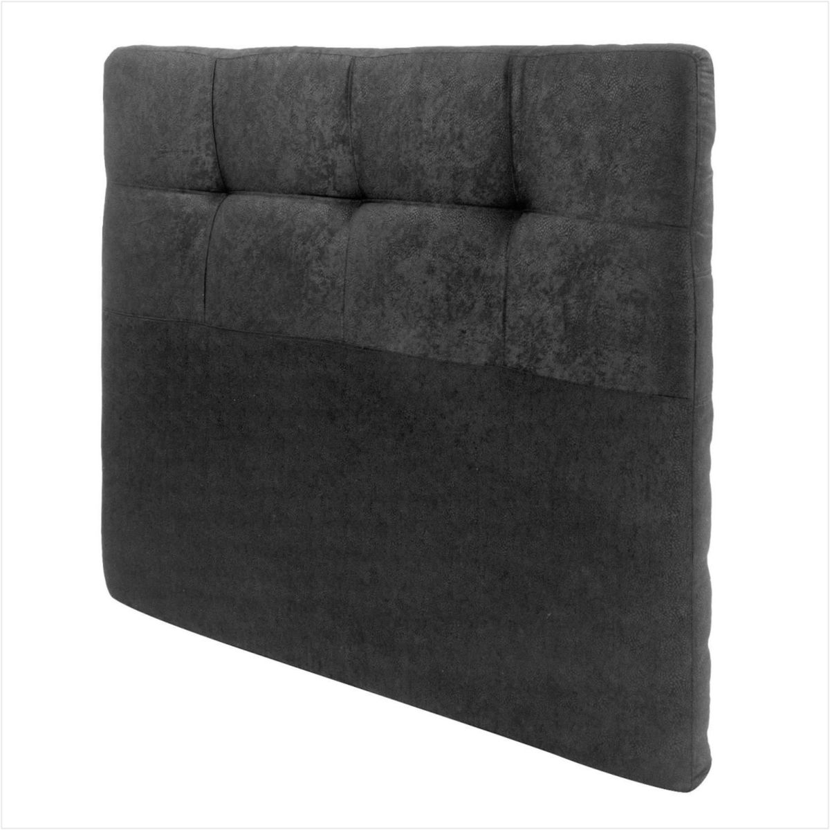 PRODESCANSO - [SENCILLO- E] Cabecero En Microfibra - 200 X 110 X 12 Entero - NEGRO