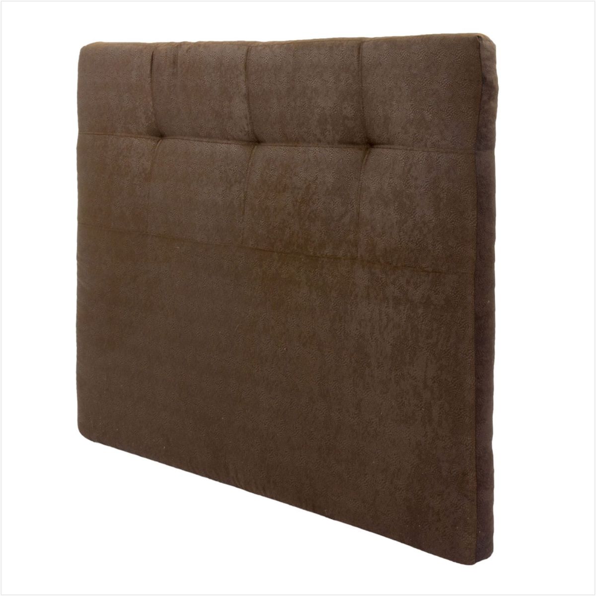 PRODESCANSO - [SENCILLO- E] Cabecero En Microfibra - 200 X 110 X 12 Entero -CAFE