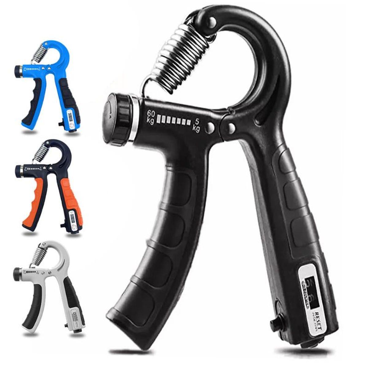 GENERICO - Tensor Hand Grip 60 Kg Contador Fortalece Mano Terapia Brazo