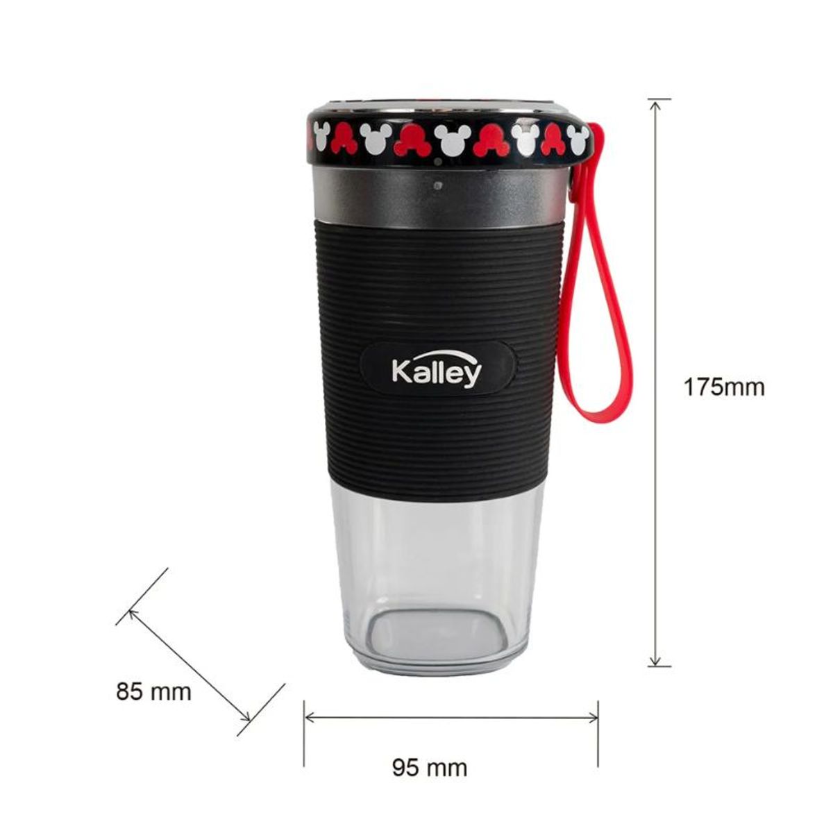 DISNEY - Licuadora personal KALLEY Mickey Mouse de Disney K-DMLP5N Negra