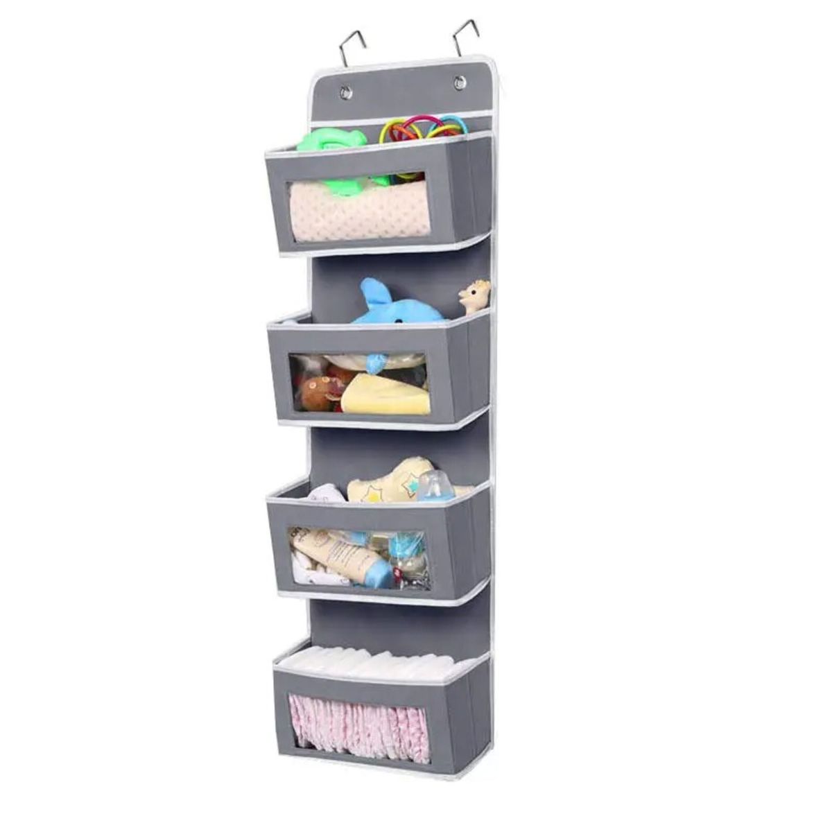 GENERICO - ORGANIZADOR COLGANTE CLOSET ARMARIO PUERTA GRIS
