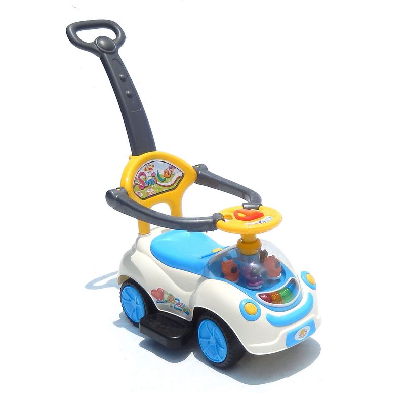 SUNBABY - Carro Montable Bebe Paseador Musical Juguete Blanco 1-5 años