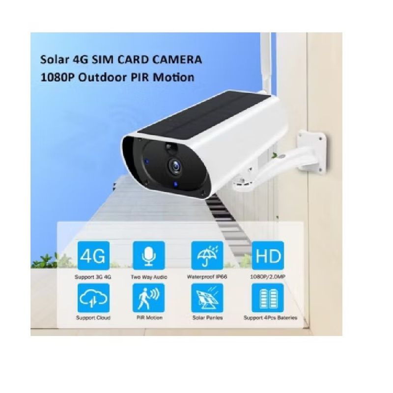 GENERICO - Camara Intemperie De Seguridad Inalambrica Solar