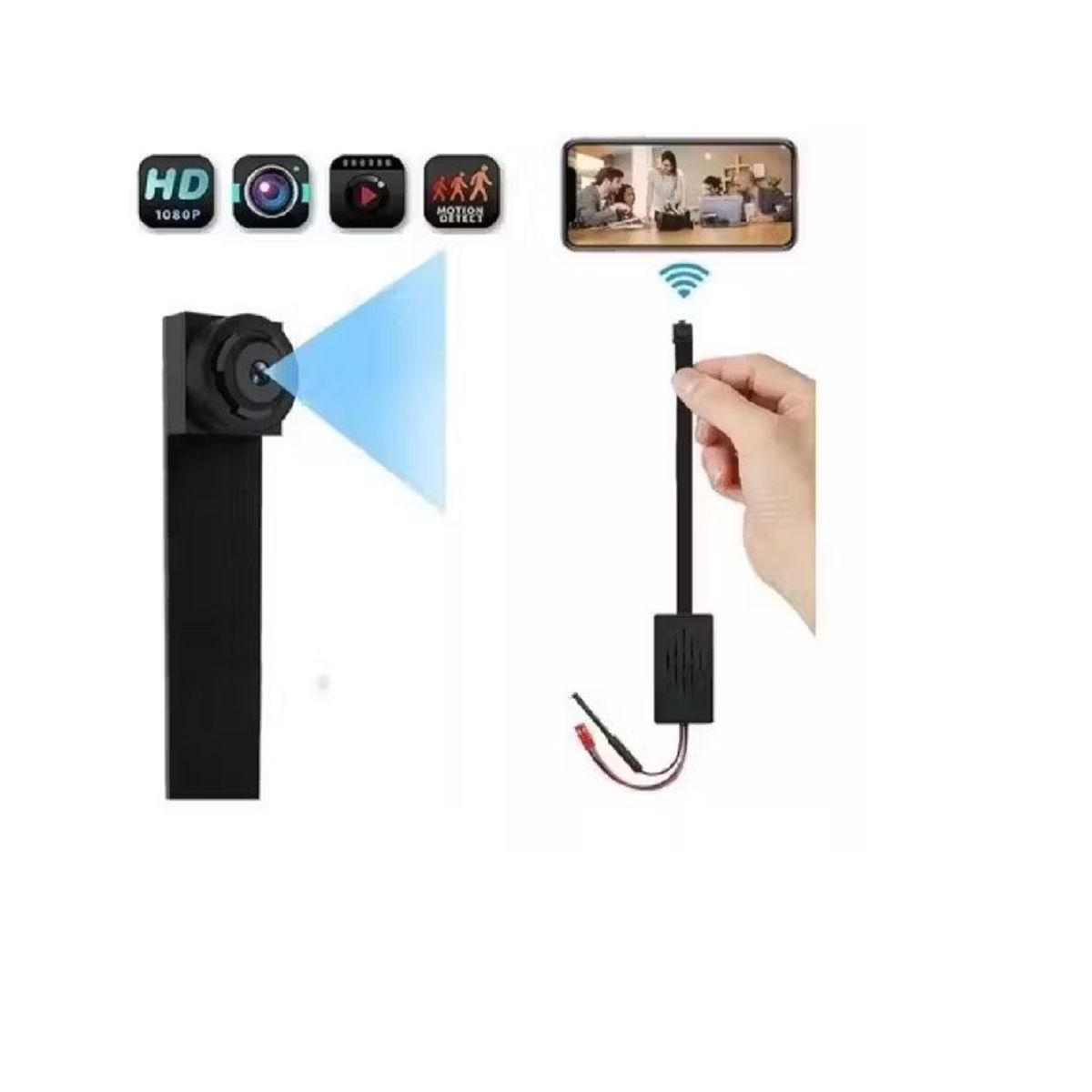 GENERICO - Camara Ip Wi fi Espia Flexible  Pequeña Para Ocultar