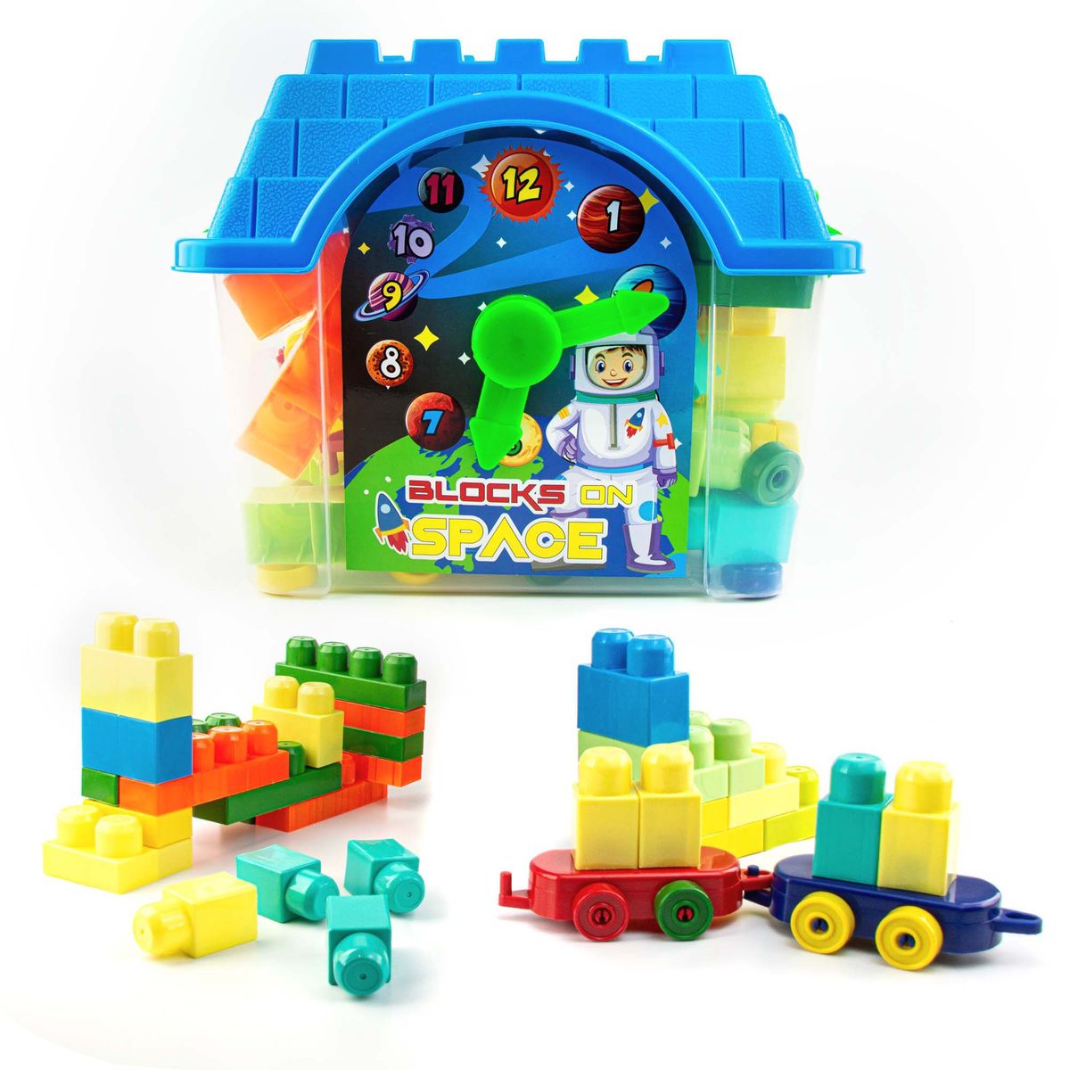 ENERGY PLUS - Casa Didáctica 60 Piezas Bloques para construir y aprender