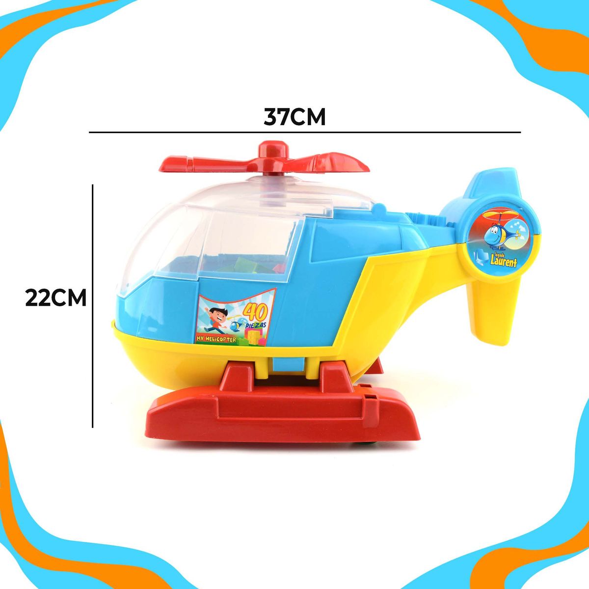ENERGY PLUS - Helicóptero Didáctico Juguete creativo Desarrollo Infantil
