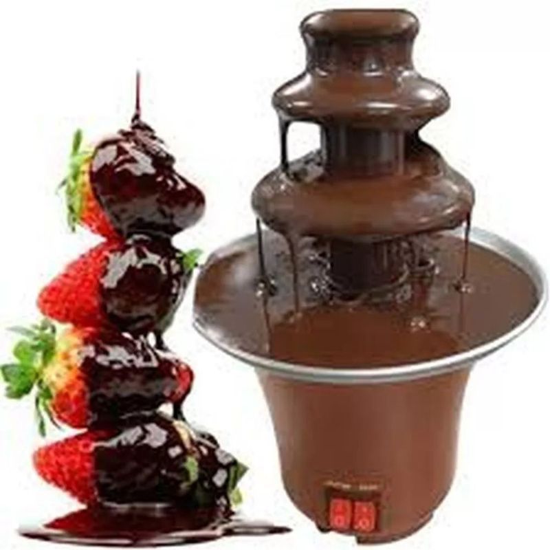 GENERICO - Fuente De Chocolate Eco Fondue Fountain 3 Niveles Mini Lujo