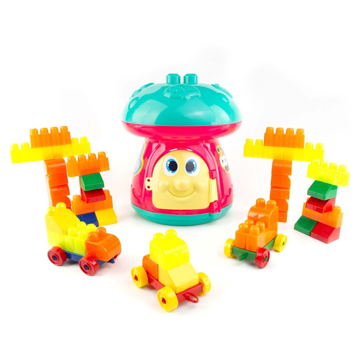 ENERGY PLUS - Juguete Hongo Didáctico 60 Piezas para Crear y Aprender