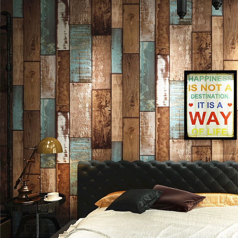 GENERICO - Papel Vinilo Adhesivo De 10 M X 45 Cm  Madera Retro