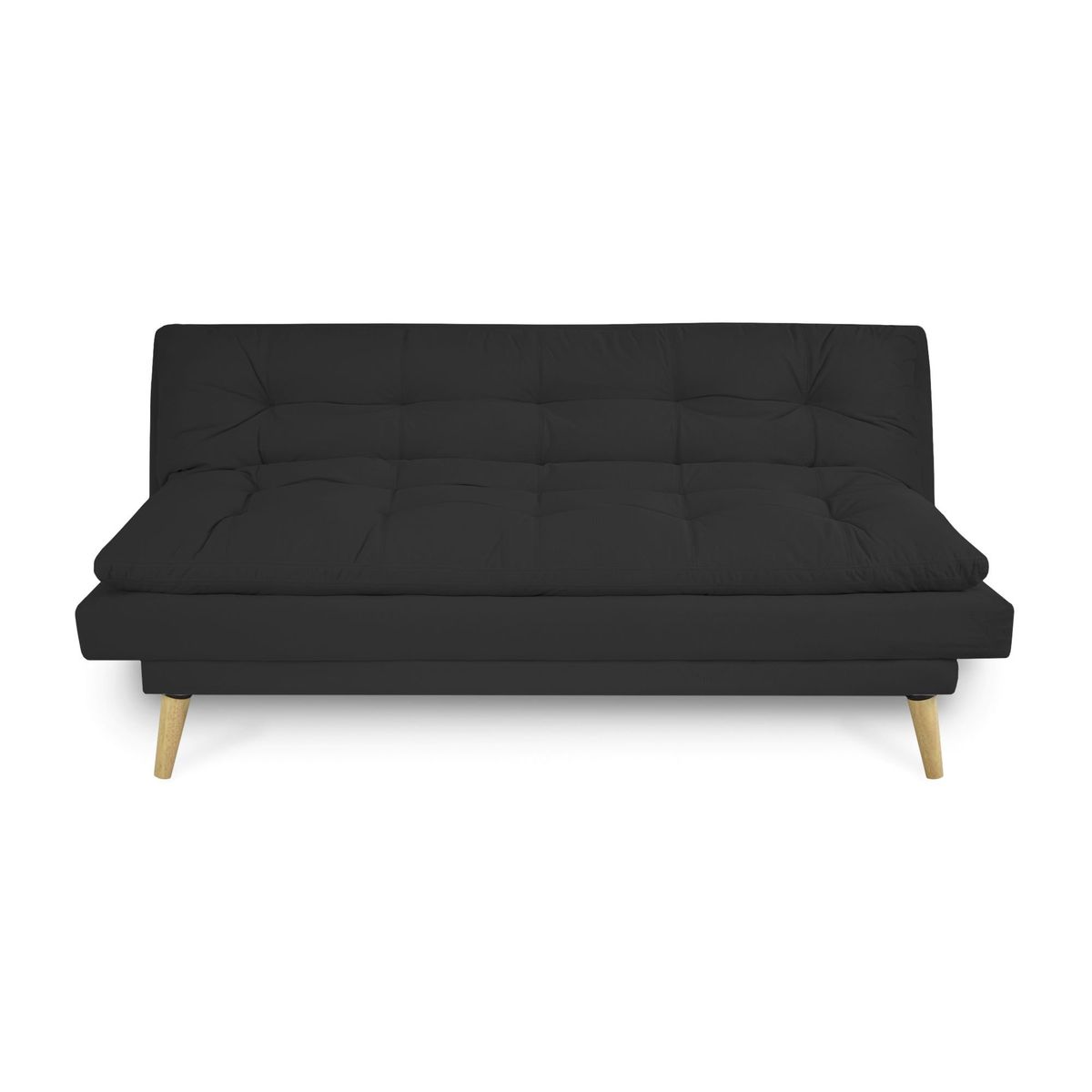 ELITE LIVING - SOFA CAMA NANTES MICROFIBRA GRIS OSCURO