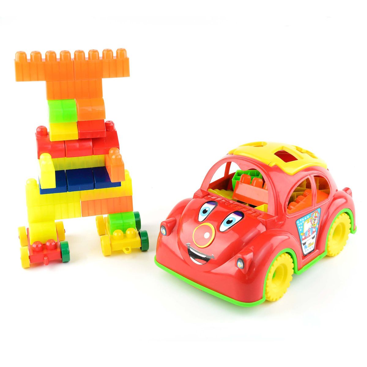 ENERGY PLUS - Carro Didáctico Aventura y Aprendizaje con 30 Bloques Rojo