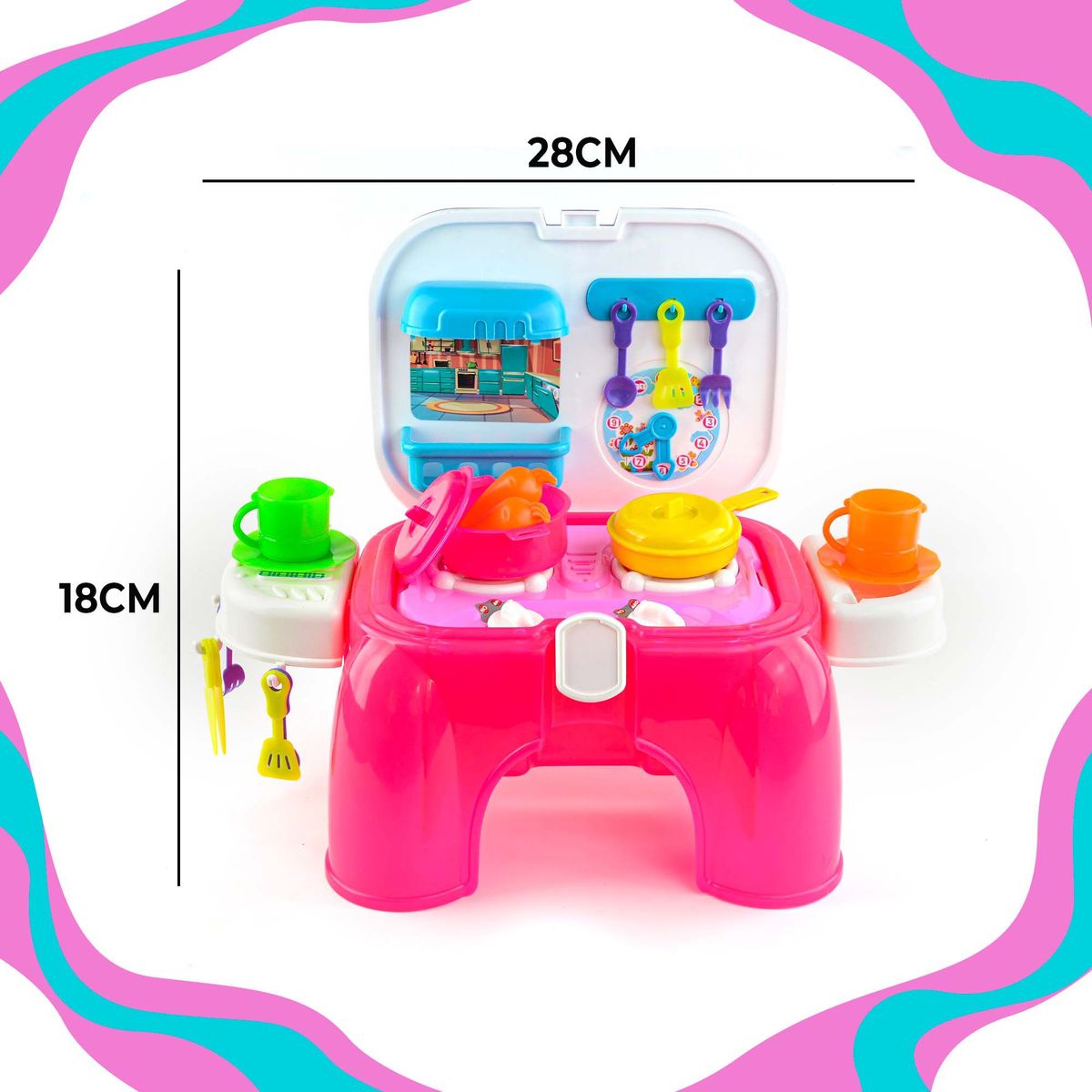 ENERGY PLUS - Cocina de Juguete 24 Piezas Aventura Culinaria Infantil