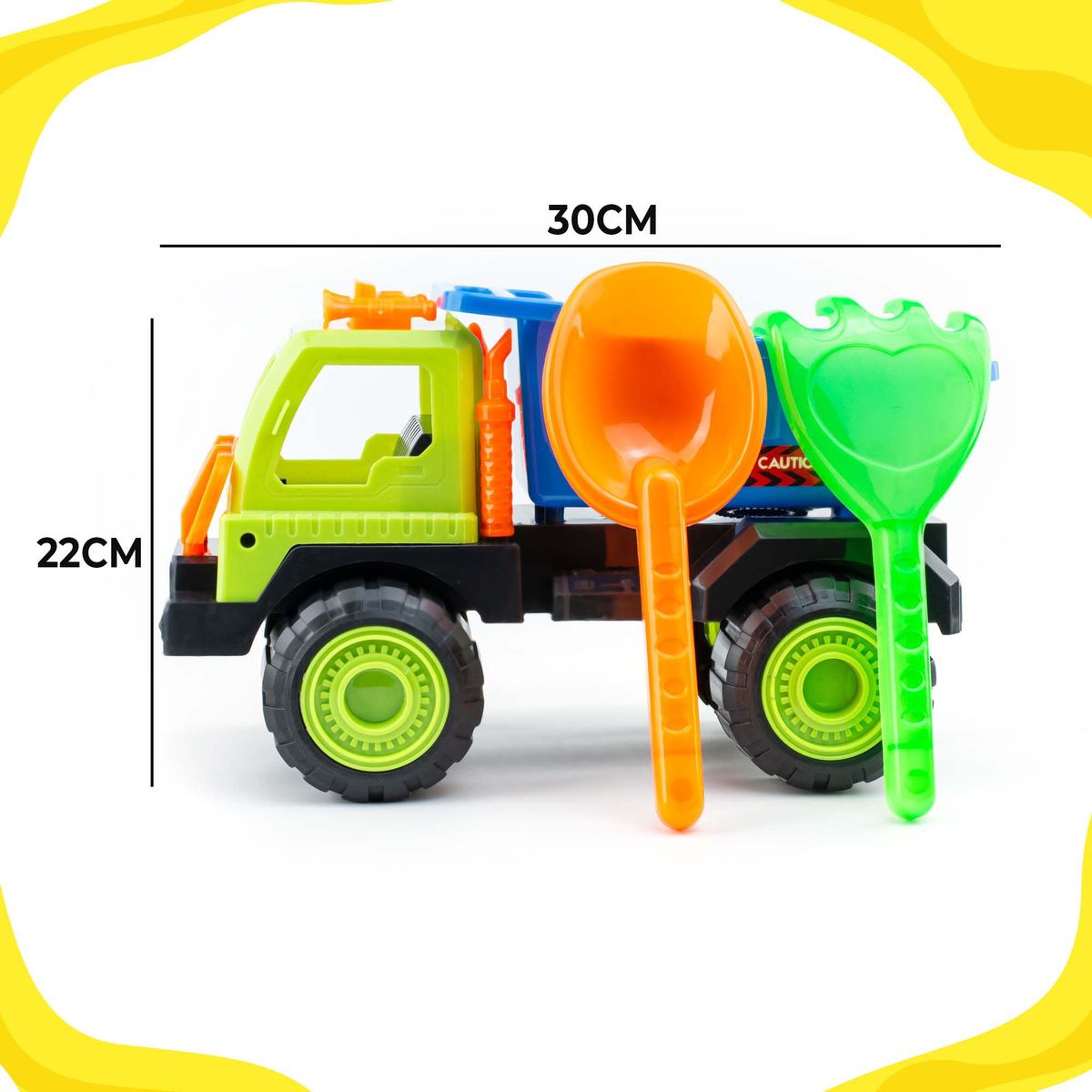 ENERGY PLUS - Construye tu Aventura Volqueta Juguete con Rastrillo y Pala