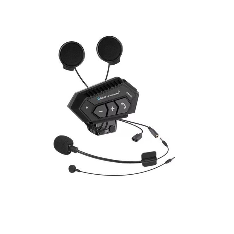 GENERICO - Intercomunicador Auriculares Casco Bluetooh Bt12