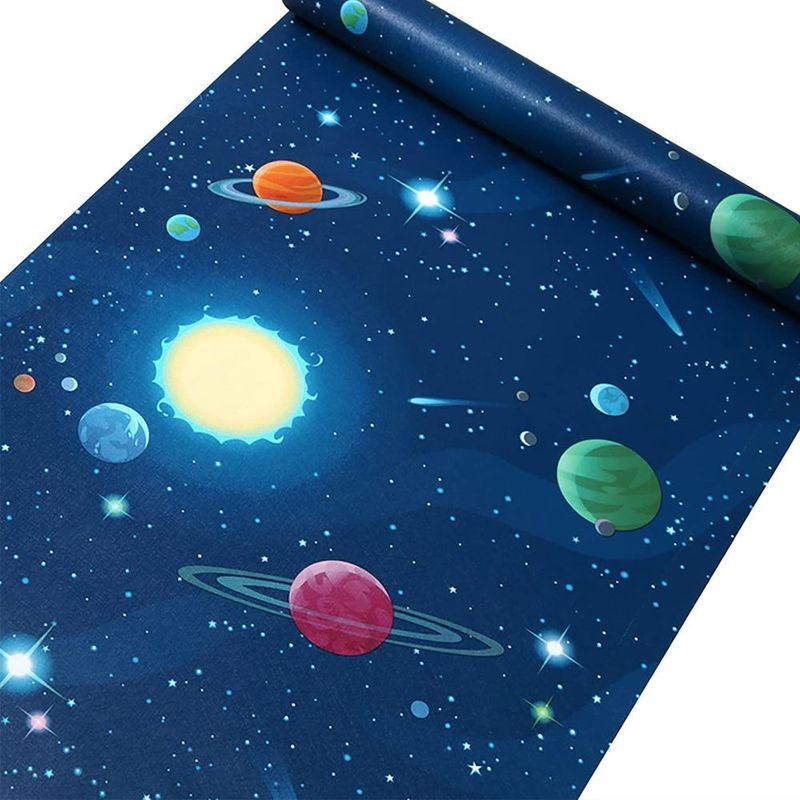 GENERICO - Papel Vinilo Adhesivo De 10 M X 45 Cm Universo Infantil