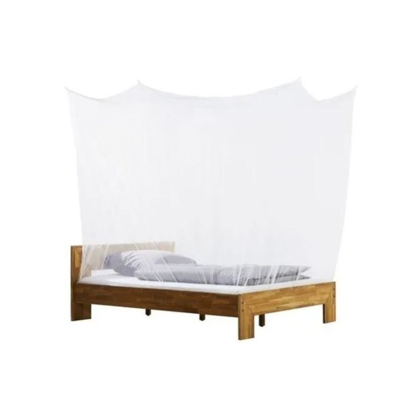 GENERICO - Toldillo Mosquitero Cuadrado Cama Doble Blanco