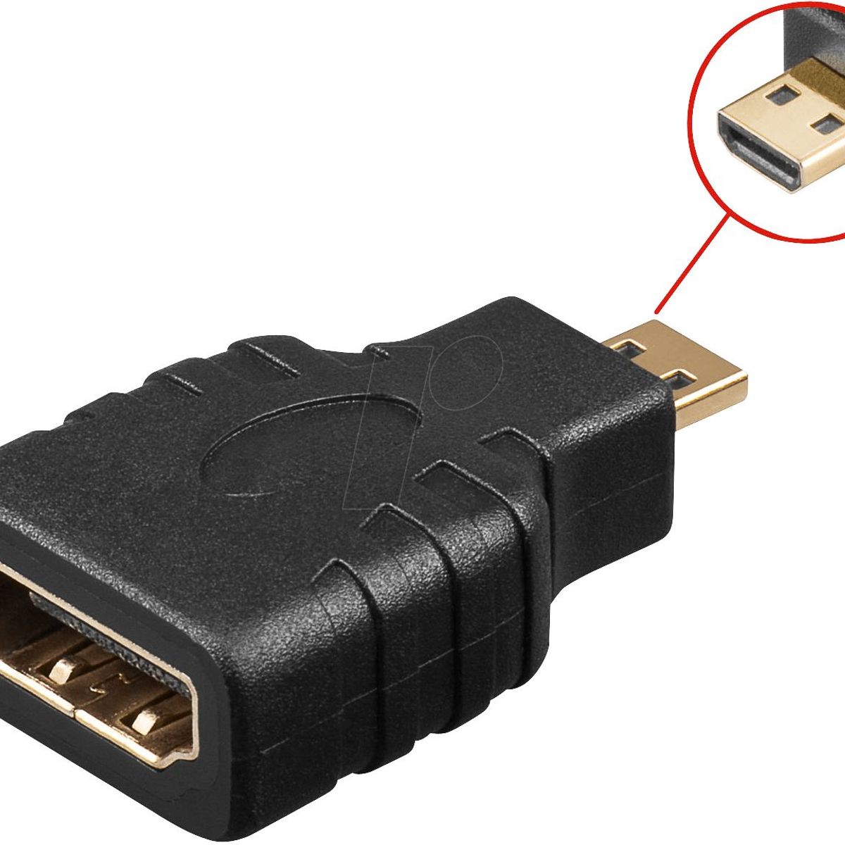 OEM - Adaptador Hdmi Micro Hdmi Macho A Hdmi Hembra