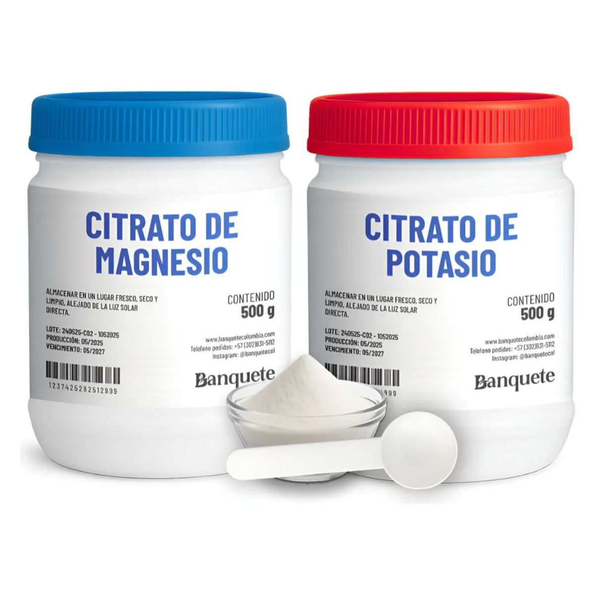 GENERICO - Citrato de Magnesio y Potasio 500gr CU-