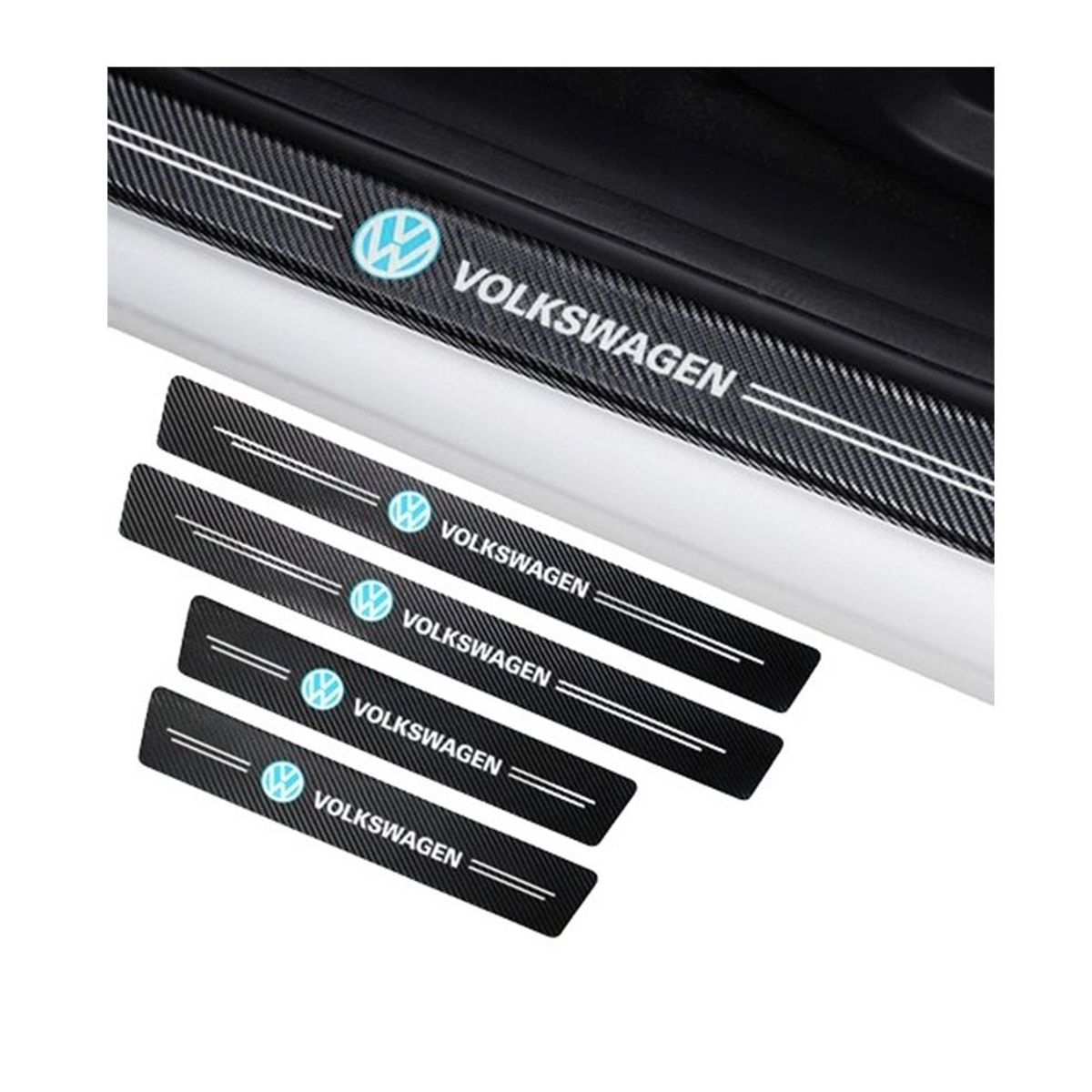 GENERICO - accesorios volkswagen tcross golf sticker protector puertas