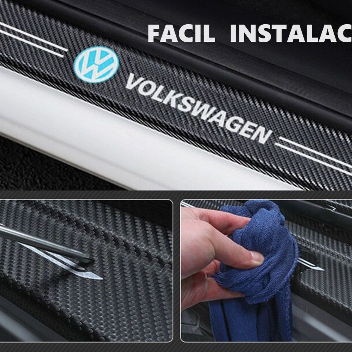 GENERICO - accesorios volkswagen tcross golf sticker protector puertas