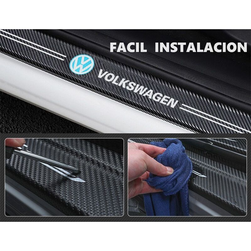 GENERICO - accesorios volkswagen crossfox polo sticker protector puerta