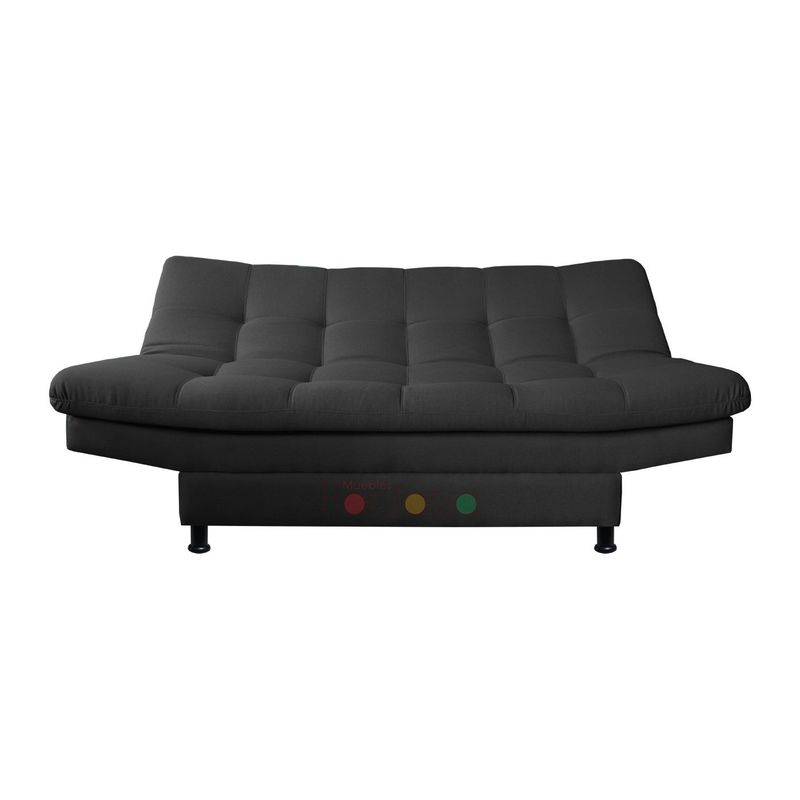 MUEBLES FANTASIA - Sofa Cama Click TELA NEGRO  Muebles Fantasía