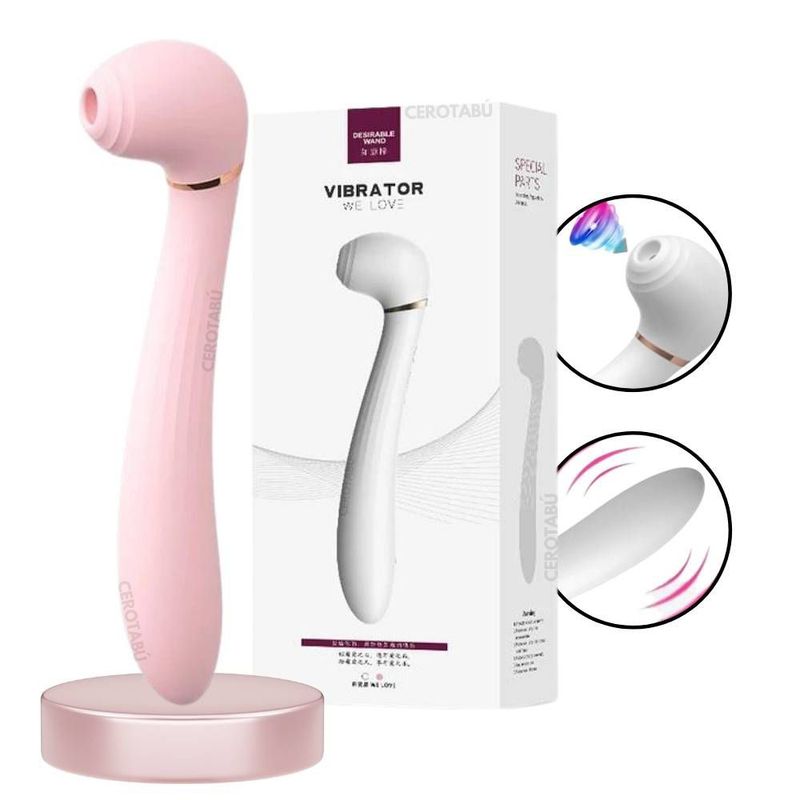 GENERICO - Estimulador Succionador De Clítoris Vibrador Punto G 2 En 1-