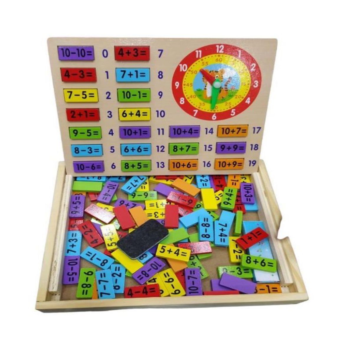 SWISSHOME DR HOFFMAN - TABLERO MATEMATICO Y TABLERO DE TIZA APTO PARA NIÑOS +3 AÑOS