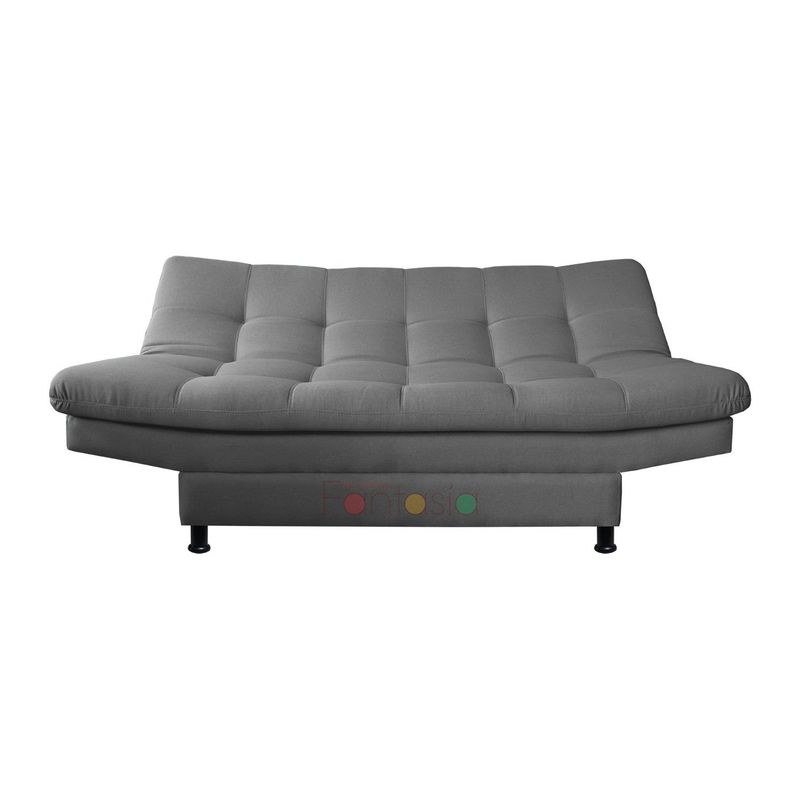 MUEBLES FANTASIA - Sofa Cama Click TELA GRIS CLARO Muebles Fantasía