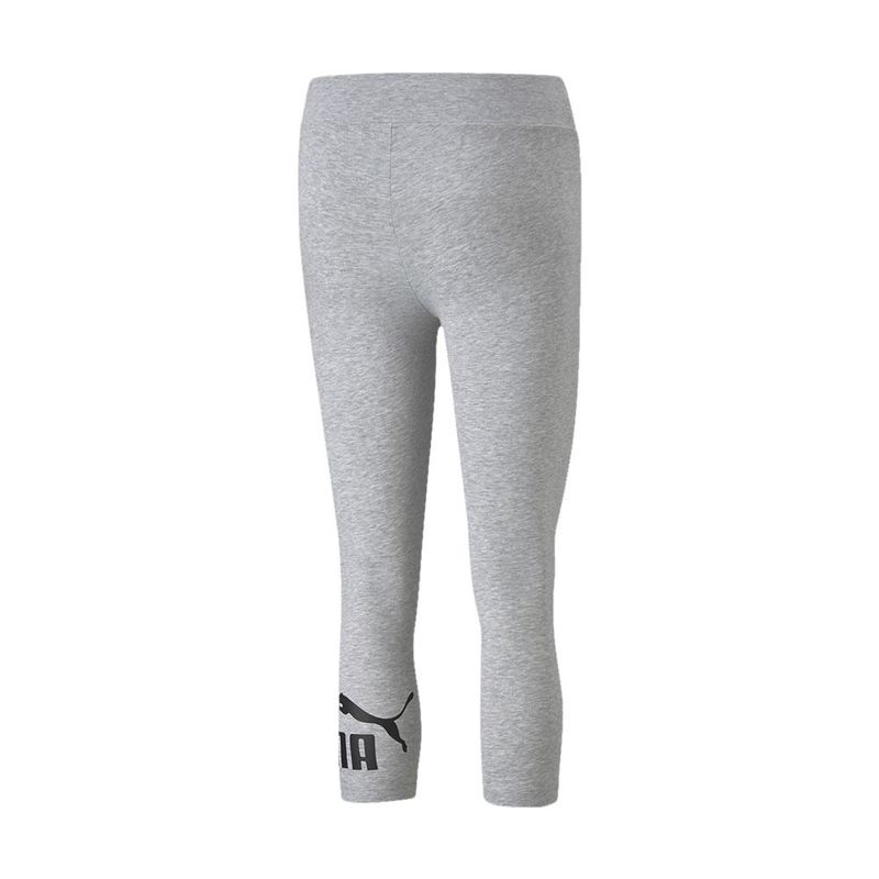 PUMA - Leggings Puma para Mujer Ess 3/4 Logo Leggings Gris