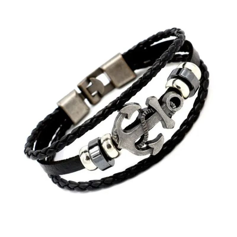 PULSO TIEMPO DE HOMBRES - Pulsera Ancla Ref 7034-4 Plata_.