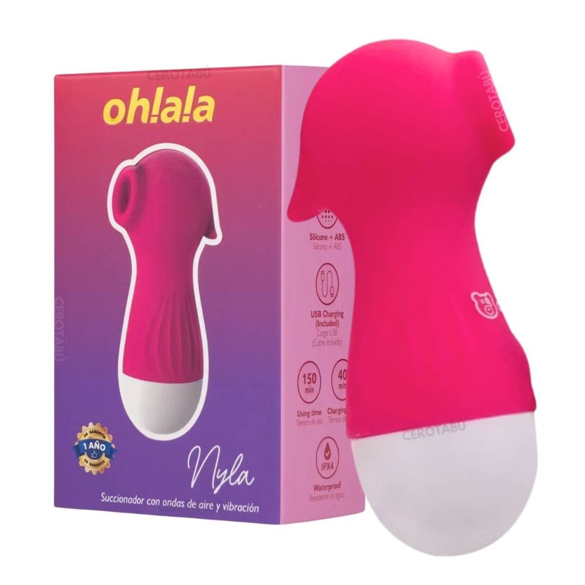 GENERICO - Vibrador Succionador De Clítoris Recargable Luxury-