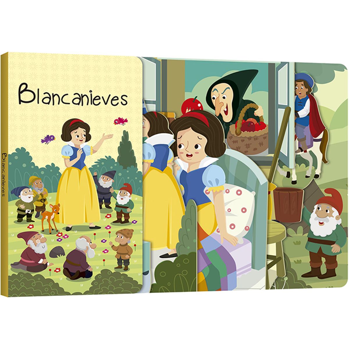 LEXUS - Libro Infantil Cuento Blancanieves Troquelado Niños Niñas