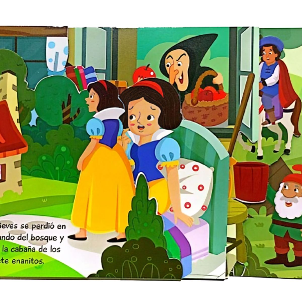 LEXUS - Libro Infantil Cuento Blancanieves Troquelado Niños Niñas