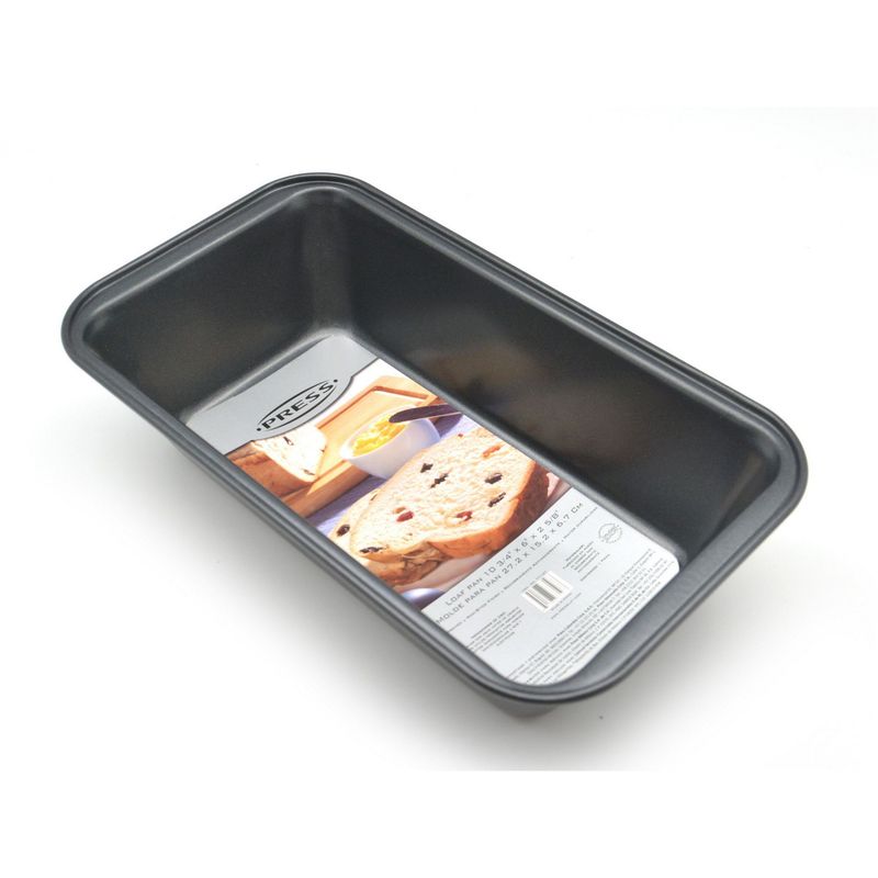PRESS - Bandeja Rectangular para Pan Torta 27,2x15,2x6,7cm PRESS 77107 - Gris