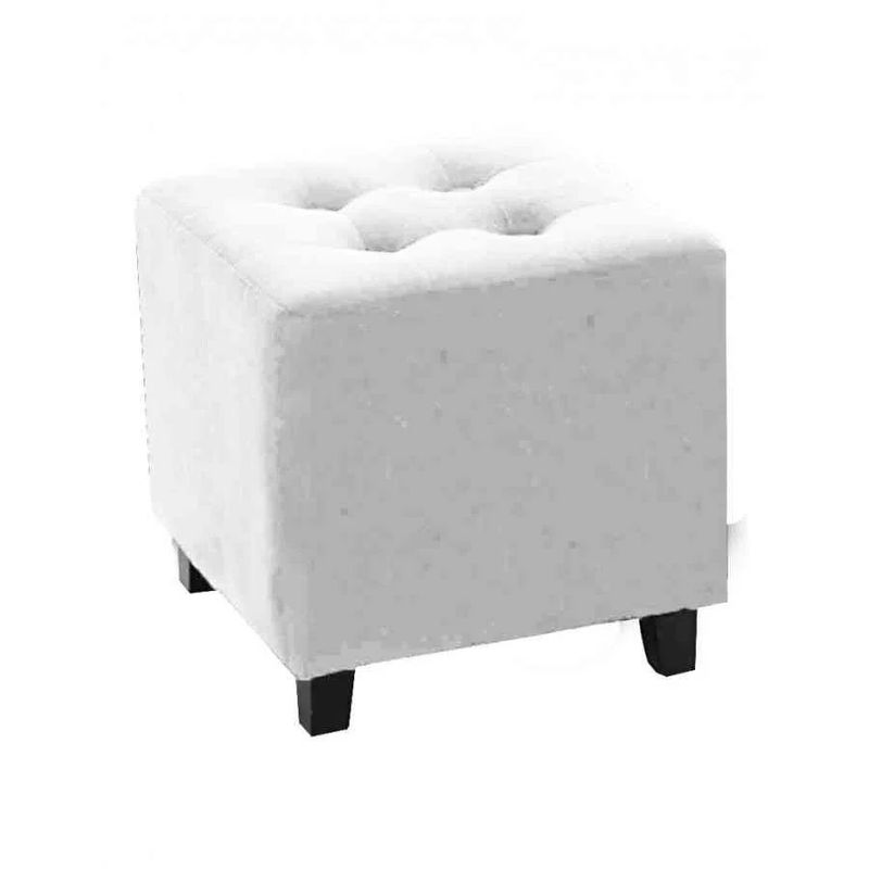 MAGIC CLASS - PUFF CUADRADO40X40X40 ECOCUERO BLANCO