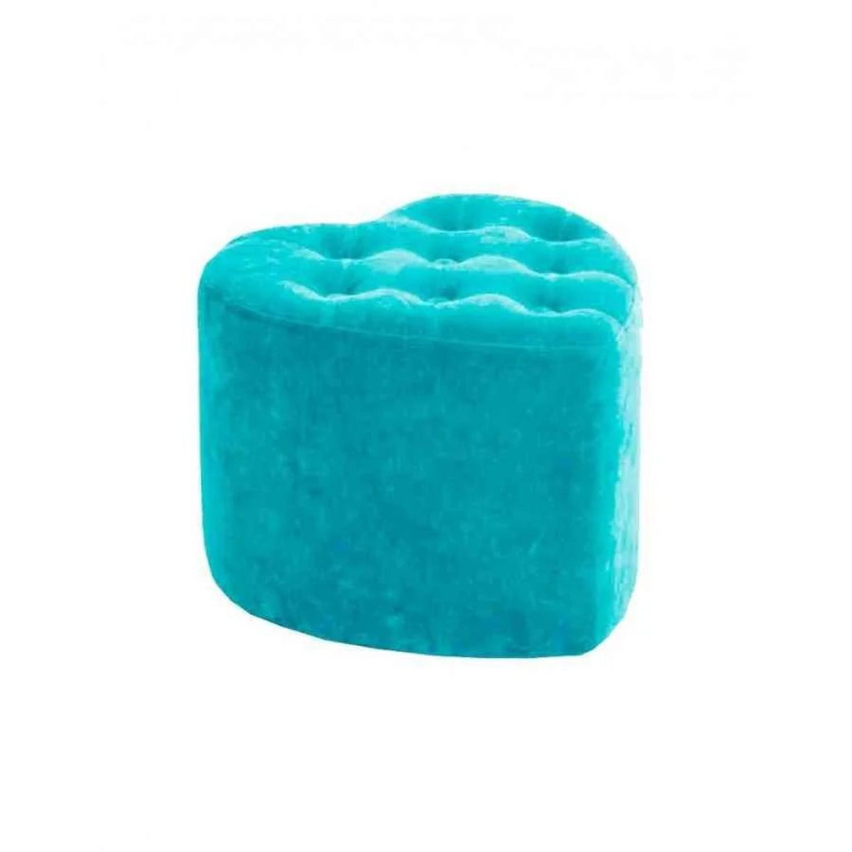 MAGIC CLASS - PUFF CORAZON CAPITONEADO40X40X50 MICROFIBRA AZUL