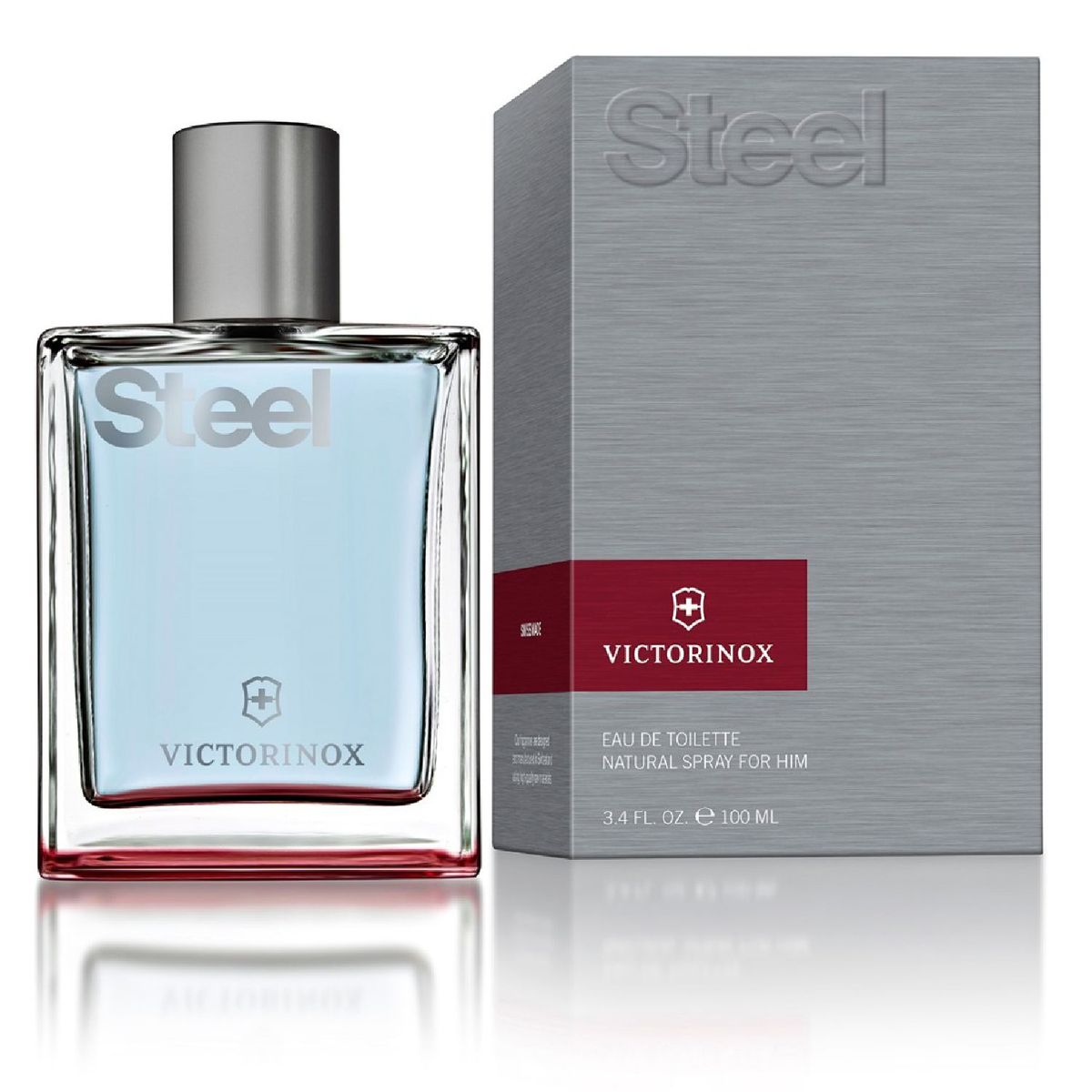 VICTORINOX - Perfume Victorinox Swiss Army Steel Hombre 100 ml Eau de toilette Victorinox