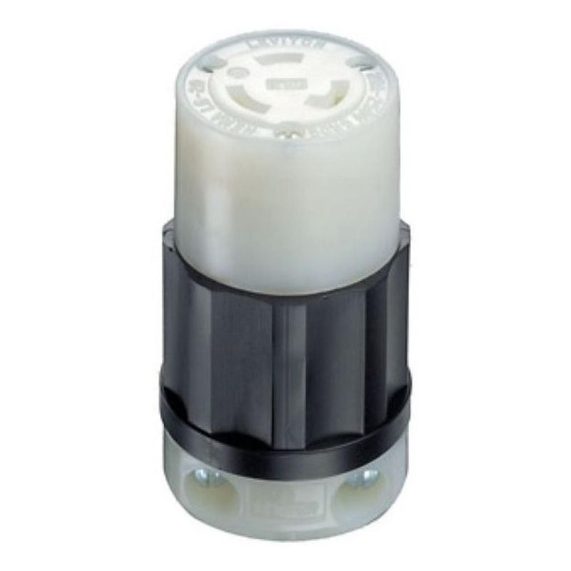 LEVITON - Tomacorriente Media Vuelta Leviton 20 A, 250 V, 2 P + T