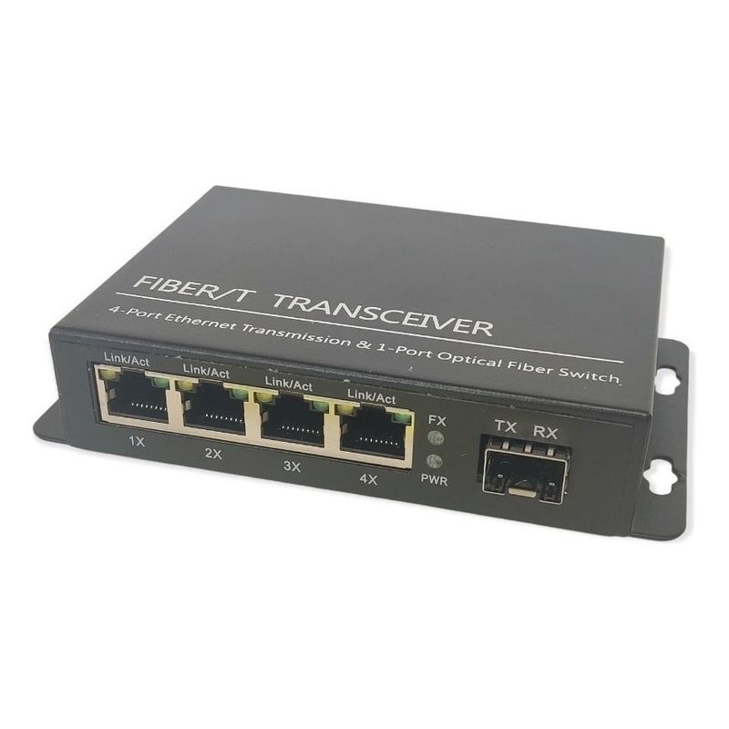 VCP - Switch De 4 Puertos Cobre + 1 Fibra Base 1000